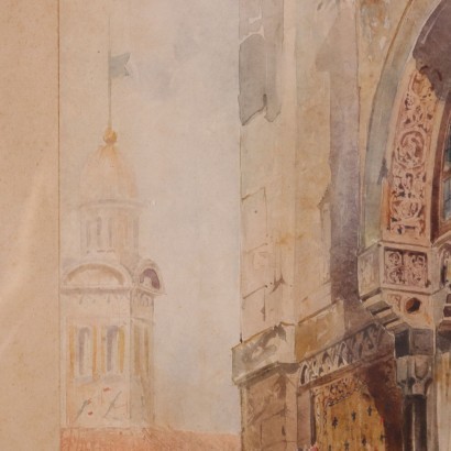 Claudio Bernacchi Watercolor on Paper 19th Century