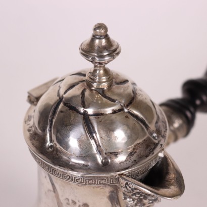 Silver Chocolate Pot Mantua Italy 19th Century