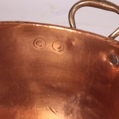 antiques, objects, antiques objects, ancient objects, ancient Italian objects, antiques objects, neoclassical objects, objects of the 19th century, Large Copper Pot