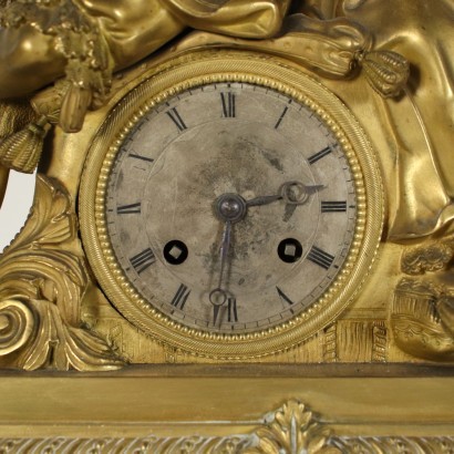 Tríptico Reloj de bronce