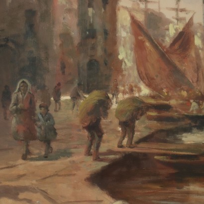 arte, arte italiano, pintura italiana del siglo XX, Port View