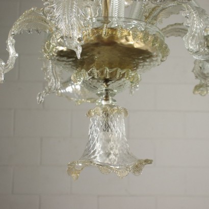 Chandelier Blown Glass Murano Italy 20th Century