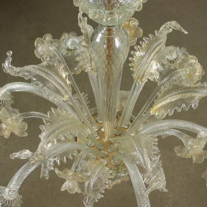 Chandelier Blown Glass Murano Italy 20th Century