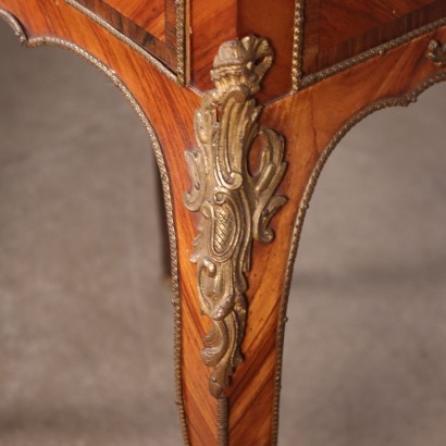 Napoleon III Lady\'s Side Table Marple Bronze Mirror France 19th Cent