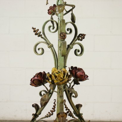 Wrought Iron Floor Lamp Italy 19th Century
