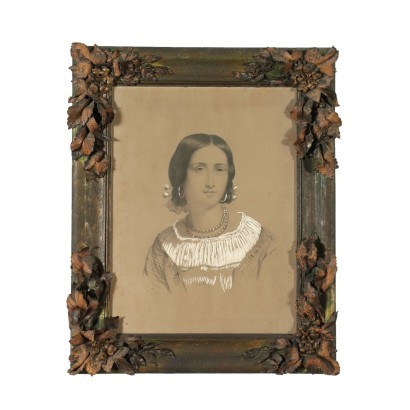 Retrato de una mujer joven 1858, Retrato de una mujer joven 1858
