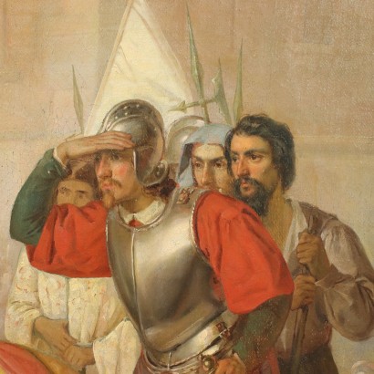 Giovanni Boni Oil On Canvas 19th Century