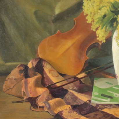 Walter Benoldi Oil on Canvas Italy 20th Century