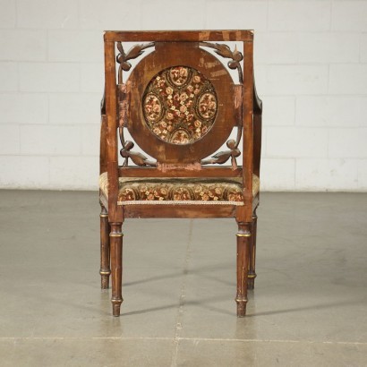 Antik, Sessel, antike Sessel, antiker Sessel, antiker italienischer Sessel, antiker Sessel, neoklassischer Sessel, Sessel aus dem 19. Jahrhundert, Paar neoklassische Sessel