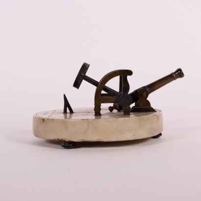 Sundial Cannon Marble Brass Early 18th Century