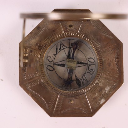Equatorial Sundial With Compass Brass Germany 19th Century