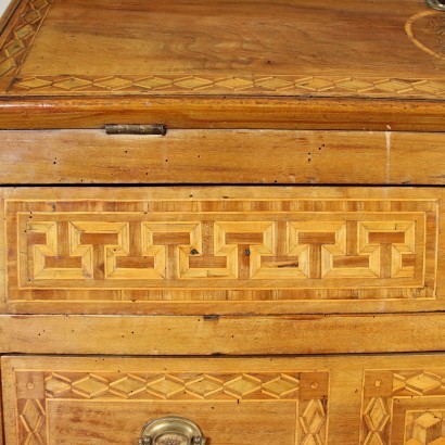 Neoclassical Rolo Drop-Leaf Secretaire Italy 18th Century