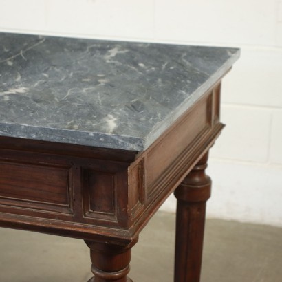 Neo-Classical Lombard Console Walnut Marble Italy 18th Century