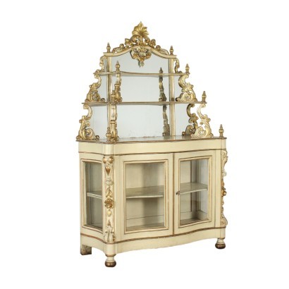 Luigi Filippo Lacquered and Golden Sideboard