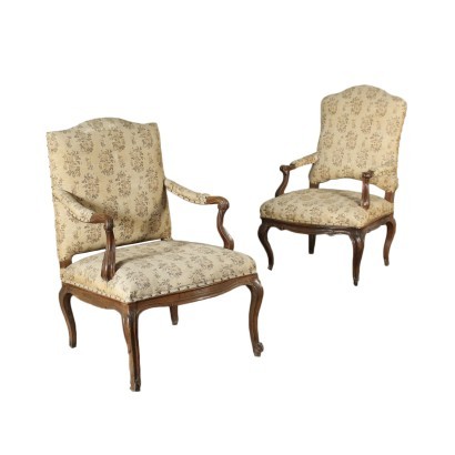 antique, armchair, antique armchairs, antique armchair, antique Italian armchair, antique armchair, neoclassical armchair, 19th century armchair, Two Baroque armchairs