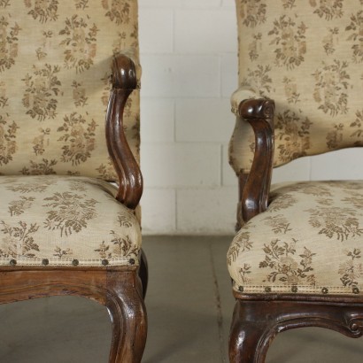 antiguo, sillón, sillones antiguos, sillón antiguo, sillón italiano antiguo, sillón antiguo, sillón neoclásico, sillón del siglo XIX, dos sillones barrocos