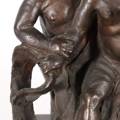 Sculpture par G. Restelli Marbre Bronze - Italie 1920