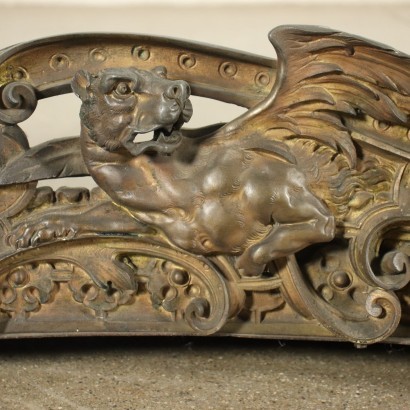 Pare-Feu Néo-Renaissance Bronze - Italie Fin du XIX-Début du XX Siècle