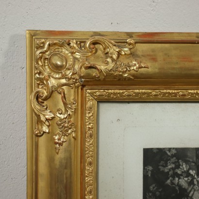 Pair Of Frames and Etchings Italy Middle 19th Century