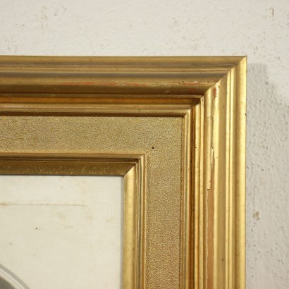Antik, Spiegel, Antiker Spiegel, Antiker Spiegel, Antiker Italienischer Spiegel, Antiker Spiegel, Neoklassizistischer Spiegel, Spiegel des 19. Rahmen aus dem späten 19. Jahrhundert