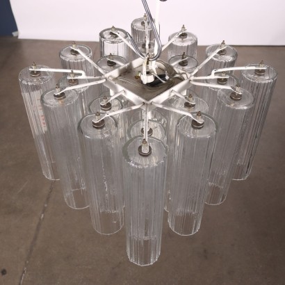 Lamp Metal Glass Italy 1960s