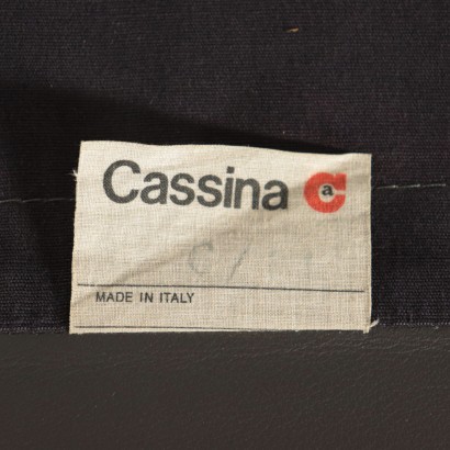 Armchair Maralunga Vico Magistretti Cassina Foam Leather Italy 70s 80s