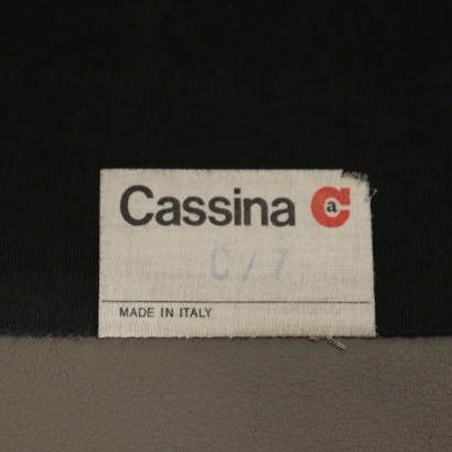 Armchair Maralunga Vico Magistretti Cassina Foam Leather Italy 70s 80s