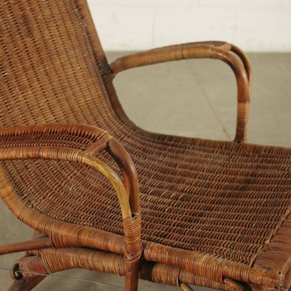 antigüedades modernas, antigüedades de diseño moderno, sillón, sillón de antigüedades modernas, sillón de antigüedades modernas, sillón italiano, sillón vintage, sillón de los años 60, sillón de diseño de los años 60, sillón de mimbre 50s-60s