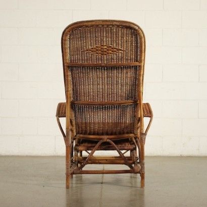 antigüedades modernas, antigüedades de diseño moderno, sillón, sillón de antigüedades modernas, sillón de antigüedades modernas, sillón italiano, sillón vintage, sillón de los años 60, sillón de diseño de los años 60, sillón de mimbre 50s-60s