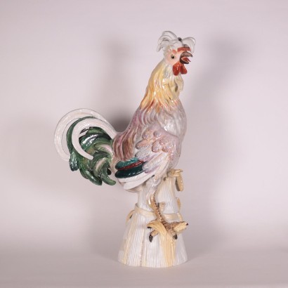 Grand Coq en Porcelaine - Moitié \'900