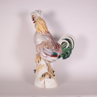 Grand Coq en Porcelaine - Moitié \'900