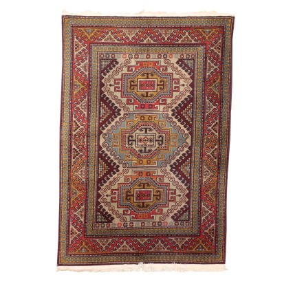 Antique Malayer Carpet Iran Cotton Wool Thin Knot Handmade