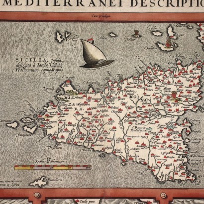 Mappa di alcune isole del Mar Mediterr