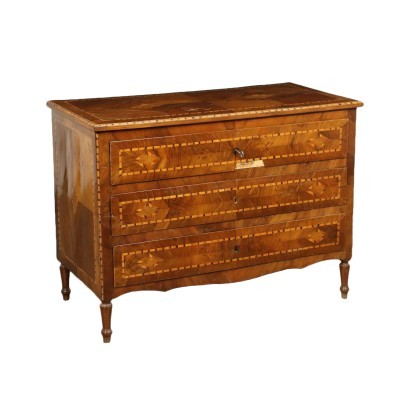 Neo Classical Emilian Chest of Drawers Walnut Italy 18th Century