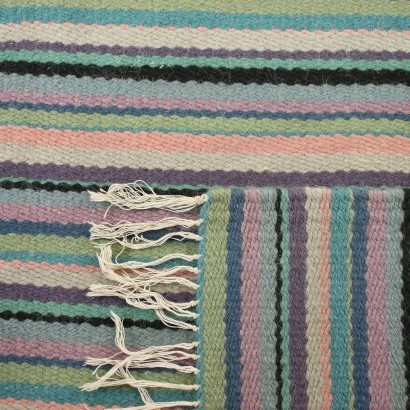 Vintage Kilim Carpet Wool Cotton Poland 1970s-1980s