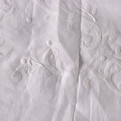 antiguo, mantel, manteles antiguos, mantel antiguo, mantel italiano antiguo, mantel antiguo, mantel neoclásico, mantel del siglo XIX, mantel con 12 servilletas