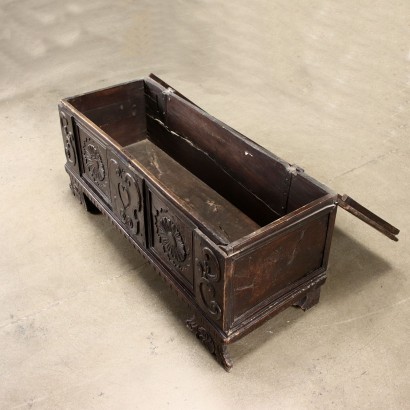 Baroque Chest Solid Walnut Italy 17th Century