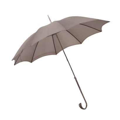 parapluie vintage, accessoires vintage, vintage italien, parapluie vintage avec poignée en argent