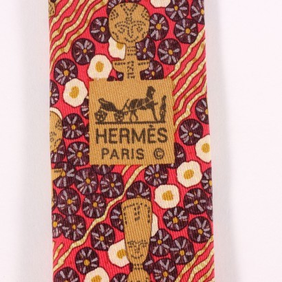 vintage uomo, vintage Parigi. cravatta vintage, cravatta Hèrmes,Cravatta Hèrmes 7639 TA
