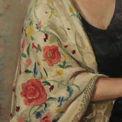 Alberto Salietti Oil on Canvas 20th Century