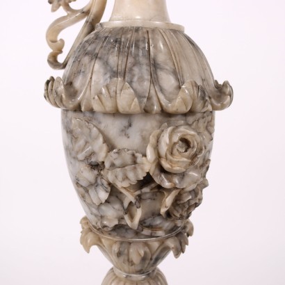 Big Alabaster Anphora Italy 19th Century