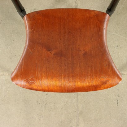 Tecno S83 Gruppe von 6 Stühlen Palisander Italien 1960er