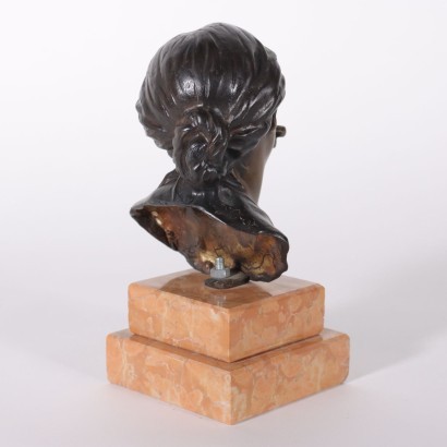 Achille d\'Orsi Buste de Jeune Femme Bronze - Italie XX Siècle.