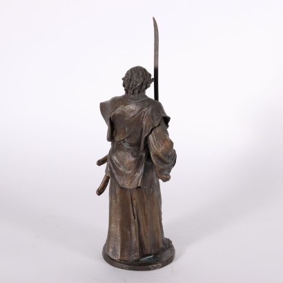 Samurai Bronzeskulptur Frankreich 1930er-1940er