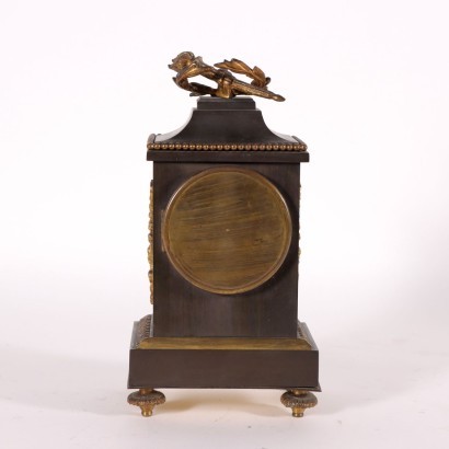 Horloge de Table Napoléon III Bronze Métal - France XIX Siècle.