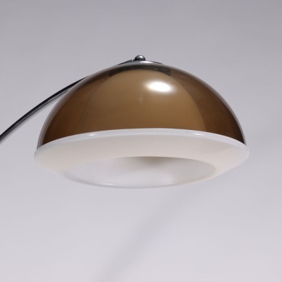 Lamp Marble Methacrylate Chromed Metal Italy 1960s-1970s
