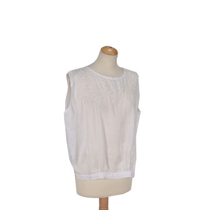 Sleeveless Linen Shirt