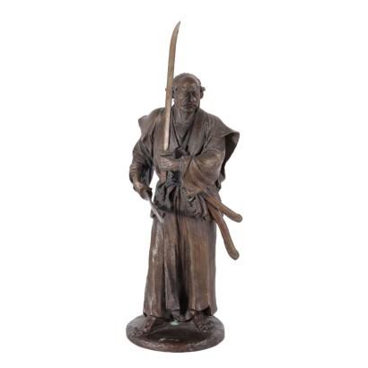 Statue Of A Samurai Bronze France 20th Century