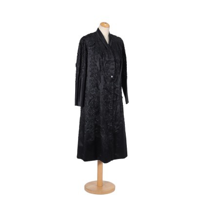 Robe vintage, robe brodée, années 70, vintage des années 70, vintage italien, vintage de Milan, robe en soie brodée vintage