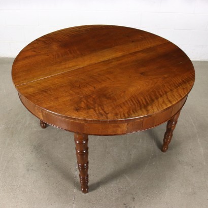 antiguo, mesa, mesa antigua, mesa antigua, mesa italiana antigua, mesa antigua, mesa neoclásica, mesa del siglo XIX, mesa redonda extensible